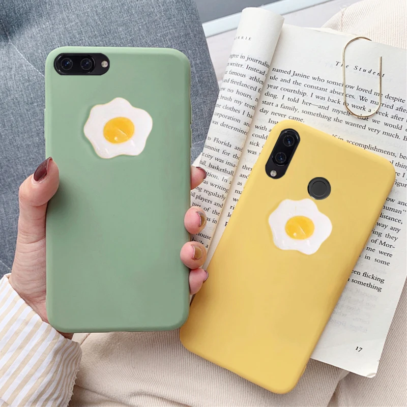 3D яйцо силиконовый чехол для телефона huawei Nova 5 5i Pro 4 4e 3 3i 3e 2i 2s 2 lite Plus Симпатичные из