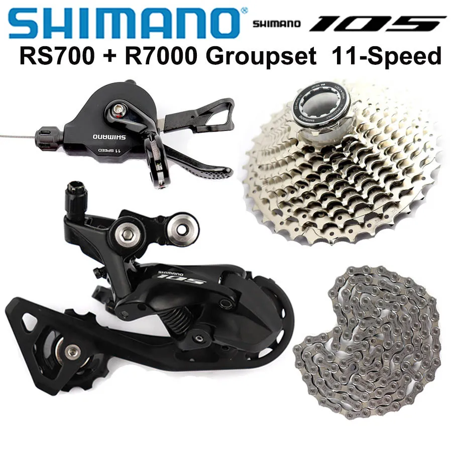 SHIMANO RS700 + R7000 Groupset 105 переключатель дорожный велосипед SL RD CS CN передний задний