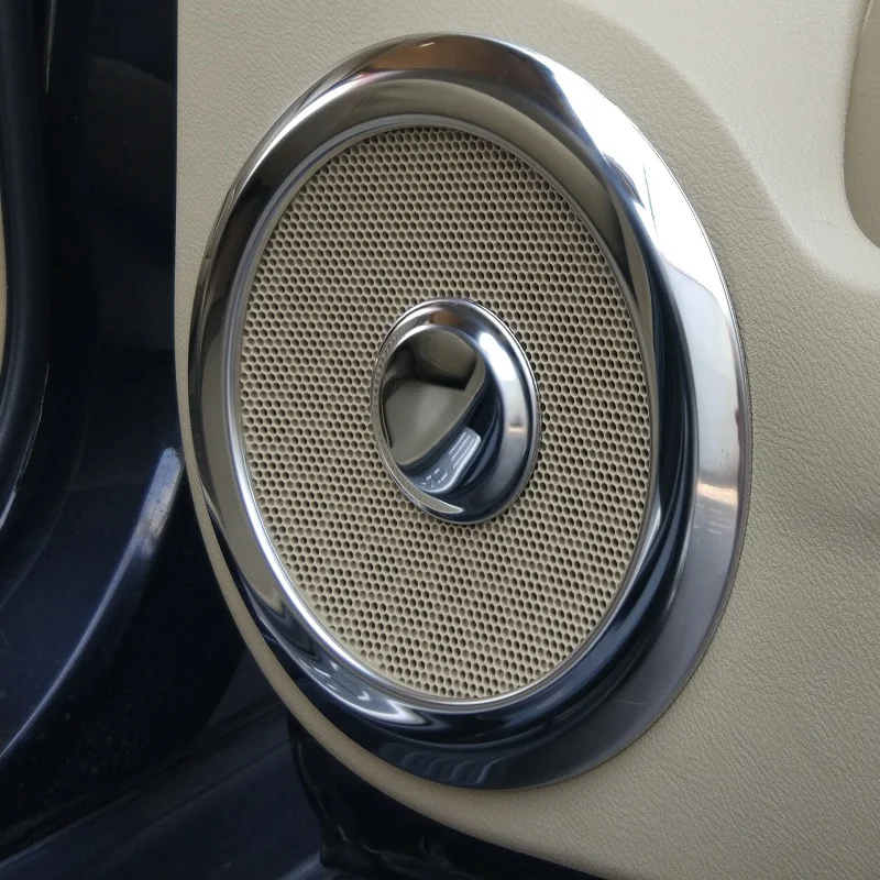 8 шт./компл. Автомобильная дверная колонка из нержавеющей стали звуковые кольца