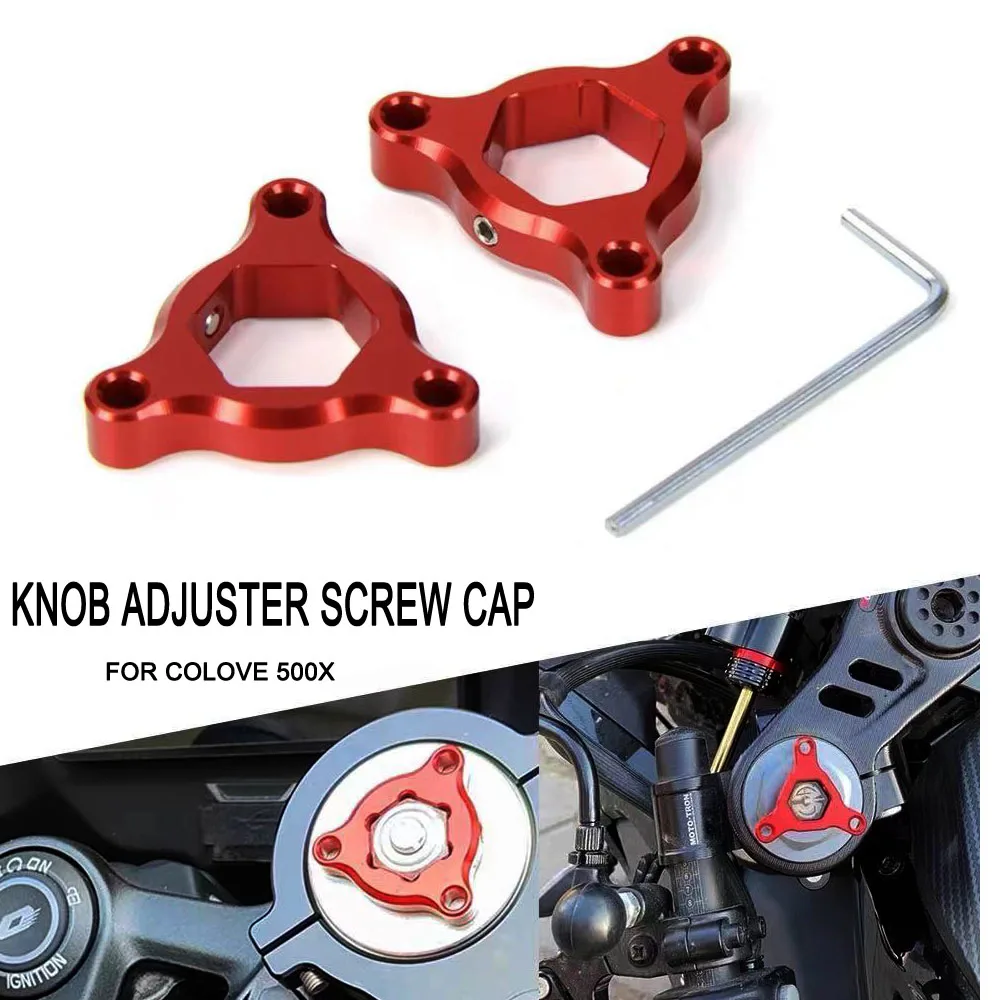 

Knob Adjuster Screw Cap Motorcycle Front Shock Absorber Adjuster Decorative Screws For Montana XR5 XR 5 Colove 500X KY500X