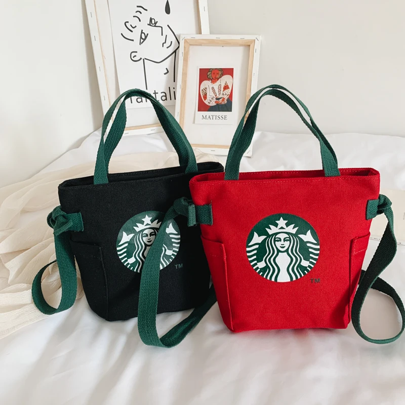 

Модная Холщовая Сумка на плечо, вместительные женские сумочки в новом стиле, мессенджер через плечо с принтом, женский клатч-ведро