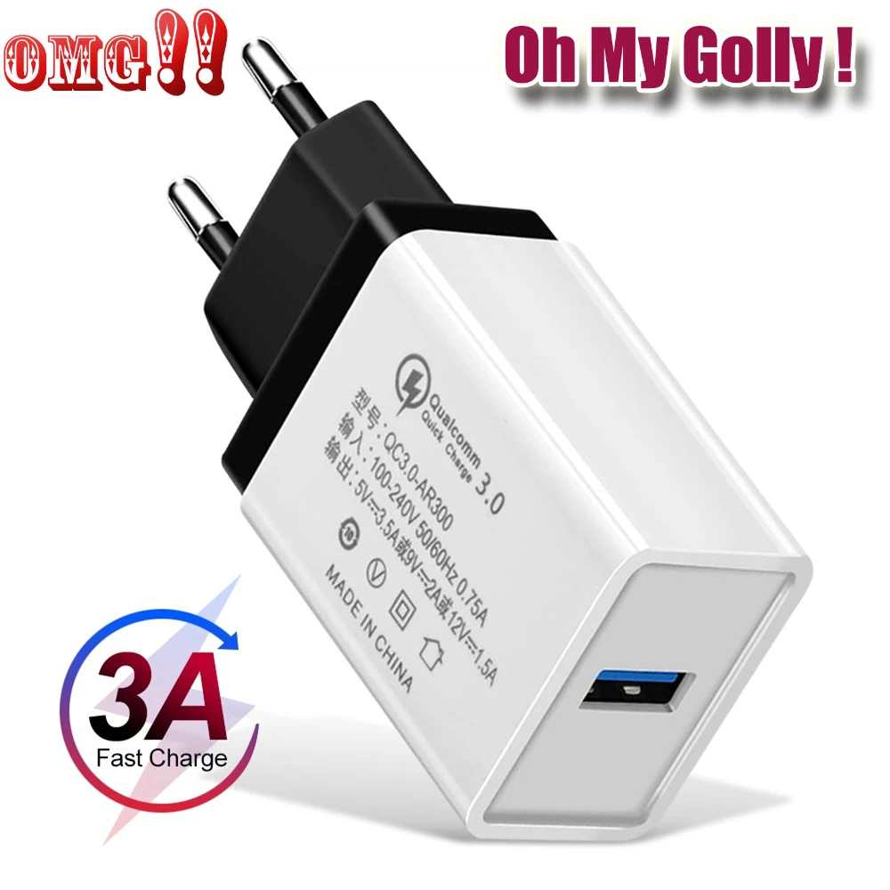 Универсальное быстрое зарядное устройство OMG 5 в 3 5a 0 настенное USB для iphone