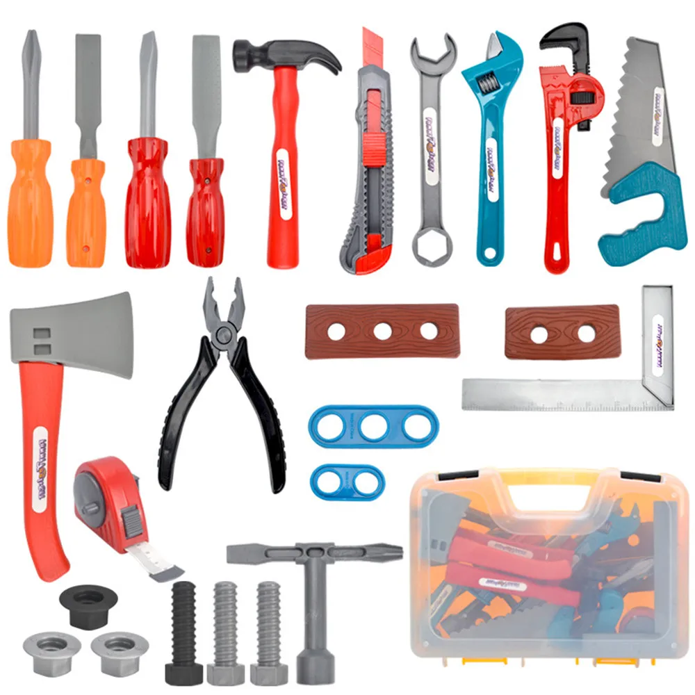 

Kids Toolbox Kit Educational Toys Simulation Repair Tools Toys Drill Plastic Game Learning Engineering Puzzle Toys Gifts for Boy