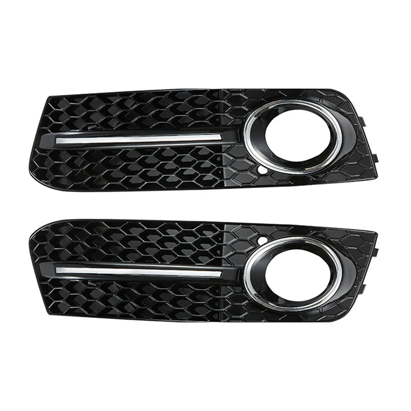 1 Set Car Fog Lights Cover Grill for Audi A4 B8 2008-2012 Automobile Front Bumper JDM DIY Styling Decoration Accessories | Автомобили и