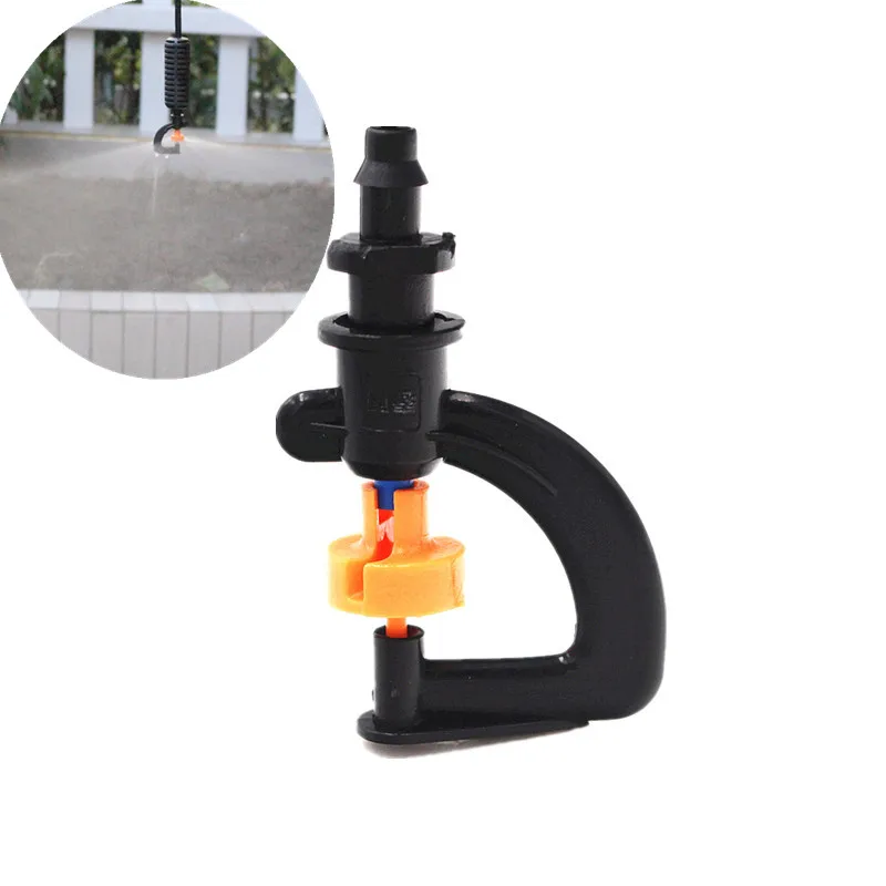 100 шт. автоматический распылитель орошения с зазубринами 1/4 дюйма|irrigation sprayer|rotating