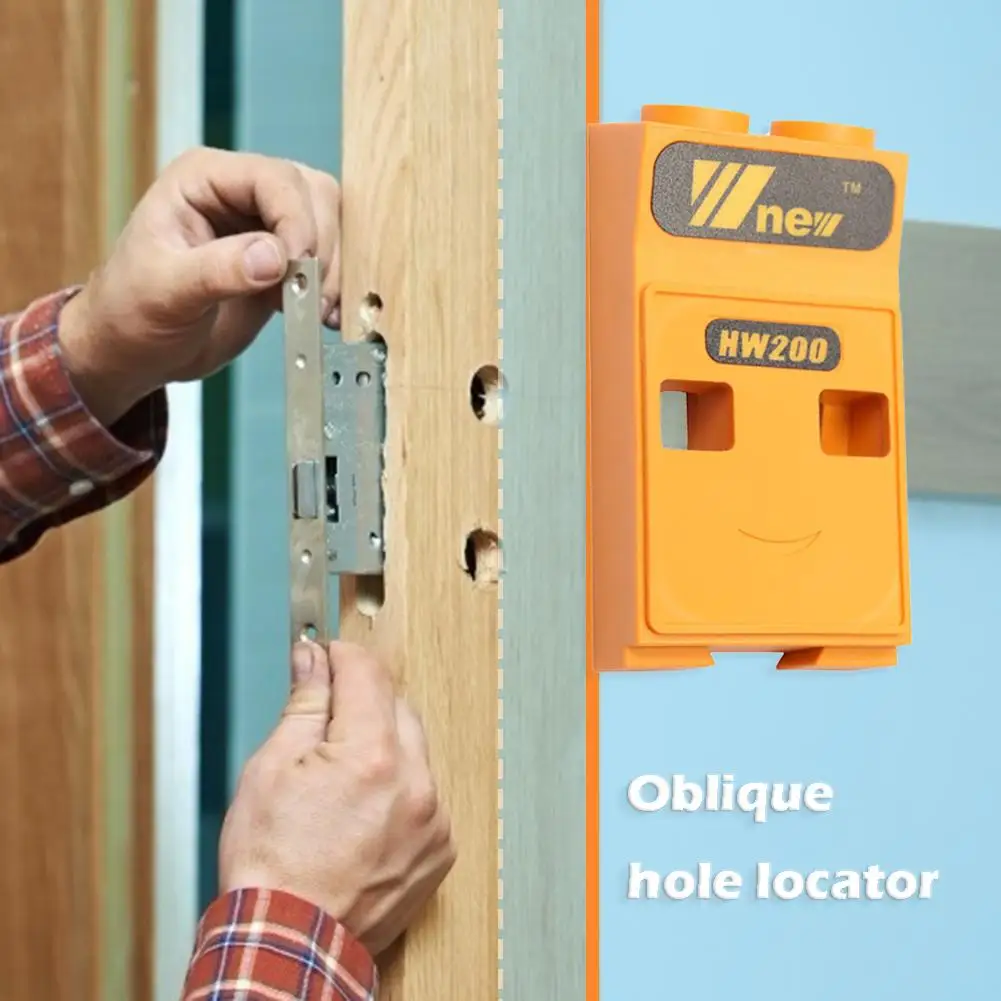 

Pocket Hole Jig Kit System w/ Screwdriver and Step Drill Bit Woodworking Inclined Hole Locator Puncher Locator DIY Tool