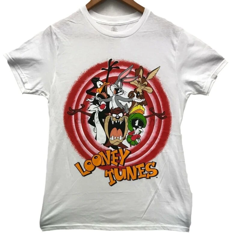 Веселые мелодии мужские персонаж логотип Лицензионная футболка Размеры 2XL Белый