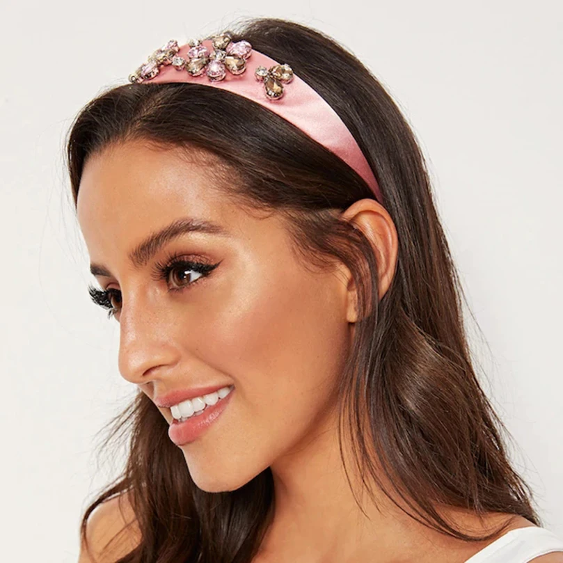 Женский обруч для волос AWAYTR широкий с цветочной гравировкой аксессуар волос| |