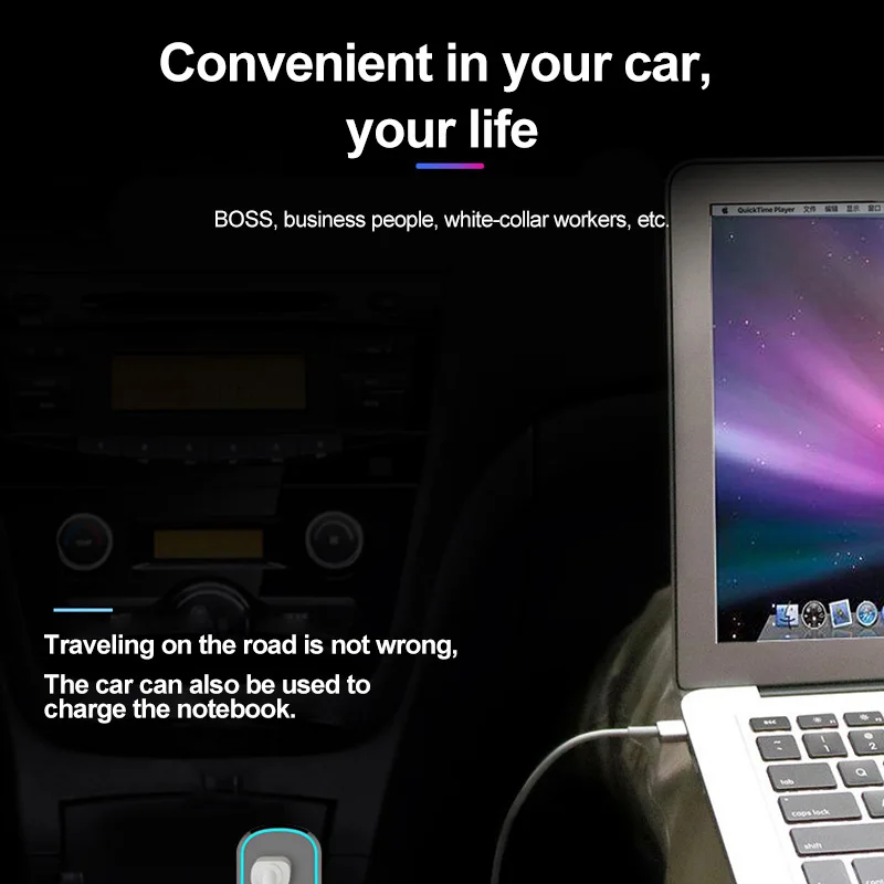 Автомобильное зарядное устройство 78 Вт двойной USB-разъем QC3.0 + Type-c быстрая зарядка