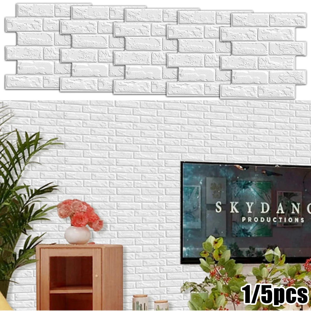 

1/5Pcs 30*30cm Kitchen Wall Stickers PVC Waterproof Dust-free Self-Adhesive Tiles Stickers Bathroom Mosaic Stickers