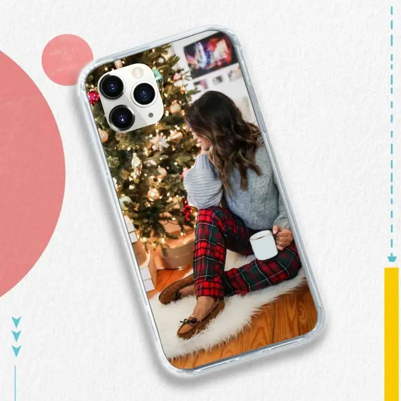 

Vogue Christmas girl pattern Phone Case for iPhone 11 12 pro XS MAX 8 7 6 6S Plus X 5S SE 2020 XR