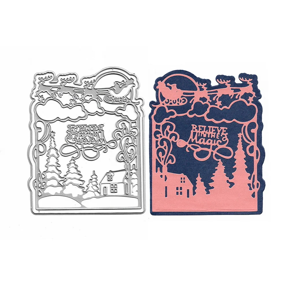 

Christmas Metal Die Cuts For Card Making Fustelle Album Decorative Craft Cutting Dies Scrapbooking Embossing Mold Paper Cutter