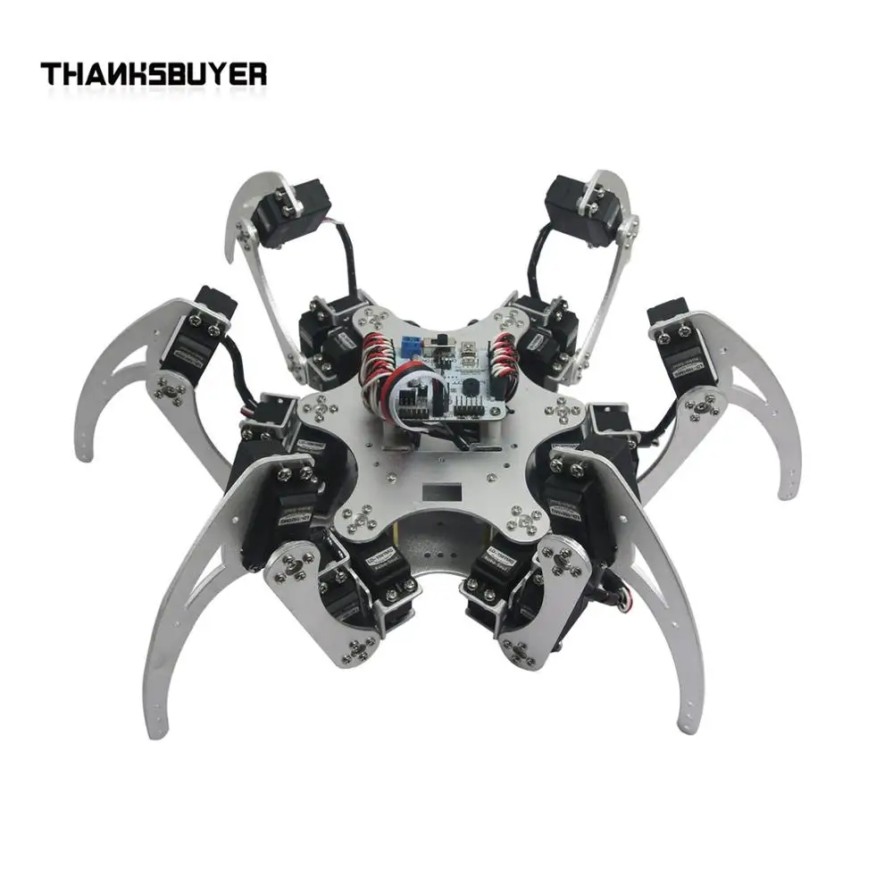 Рождественский покупатель 18DOF алюминиевый шестиногий робот кронштейн Hexapod Spider
