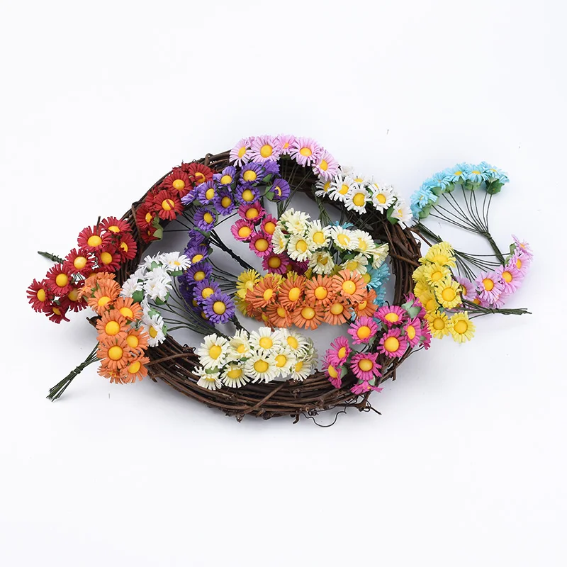 Недорогие искусственные растения шелковые Подсолнухи искусственная гирлянда