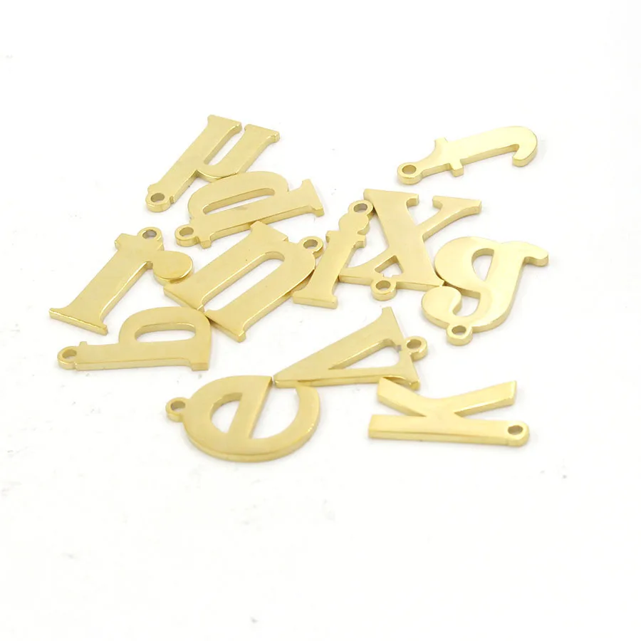 Из нержавеющей стали Алфавит буквы амулеты металлические A Z амулет Letras Metalicas