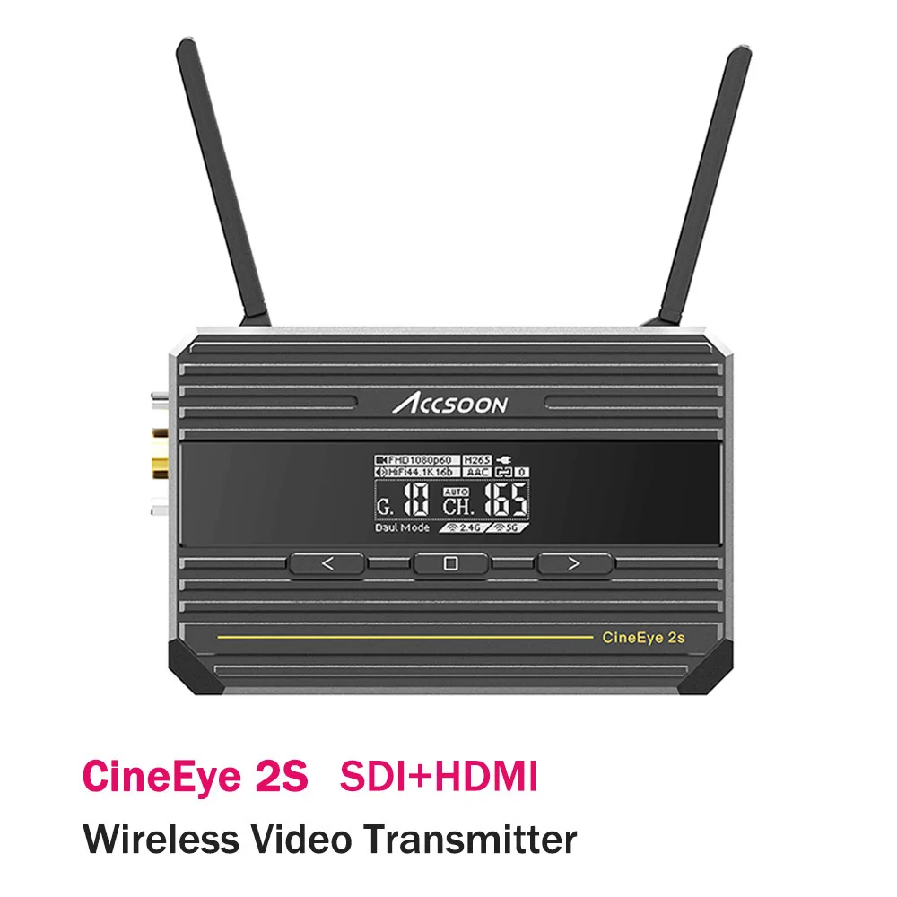 

Accsoon CineEye 2s Wireless Video Transmitter SDI HDMI-compatible Dual Interface Image Video Transmission For Camera Phone