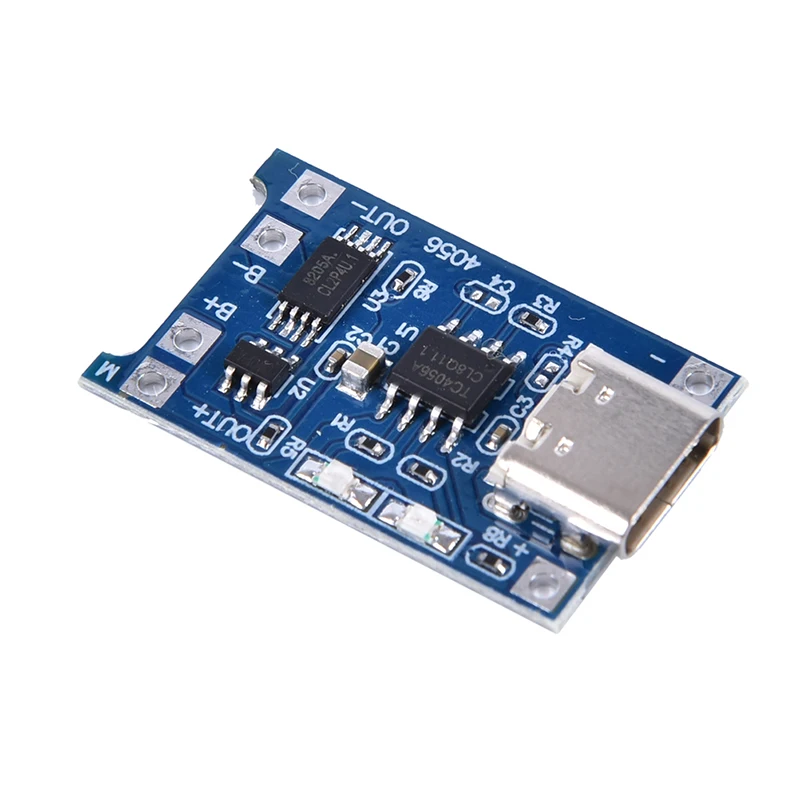 

5PCS Type-c USB 5V 1A 18650 TP4056 Lithium Battery Charger Module Charging Board With Protection Dual Functions 1A Li-ion Good