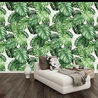 milofi custom wall wallpaper mural plant green tropical rainforest background wall