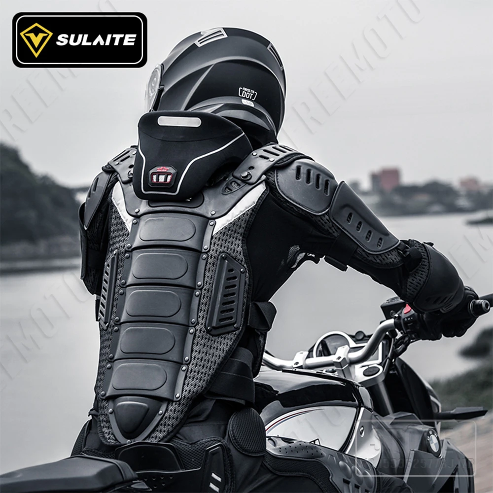 Мужская мотоциклетная куртка бионическая защита для гоночного тела защитное