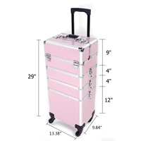 4 in 1 aluminum cosmetic makeup case tattoo box pink190812315