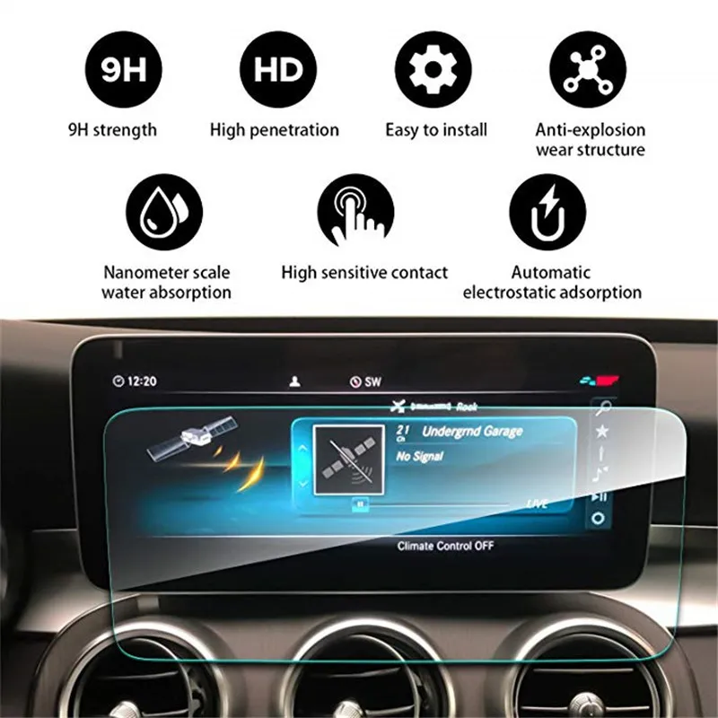 Для Mercedes Benz C Class 2019 W205 10 25 дюйма закаленное стекло протектор экрана навигации