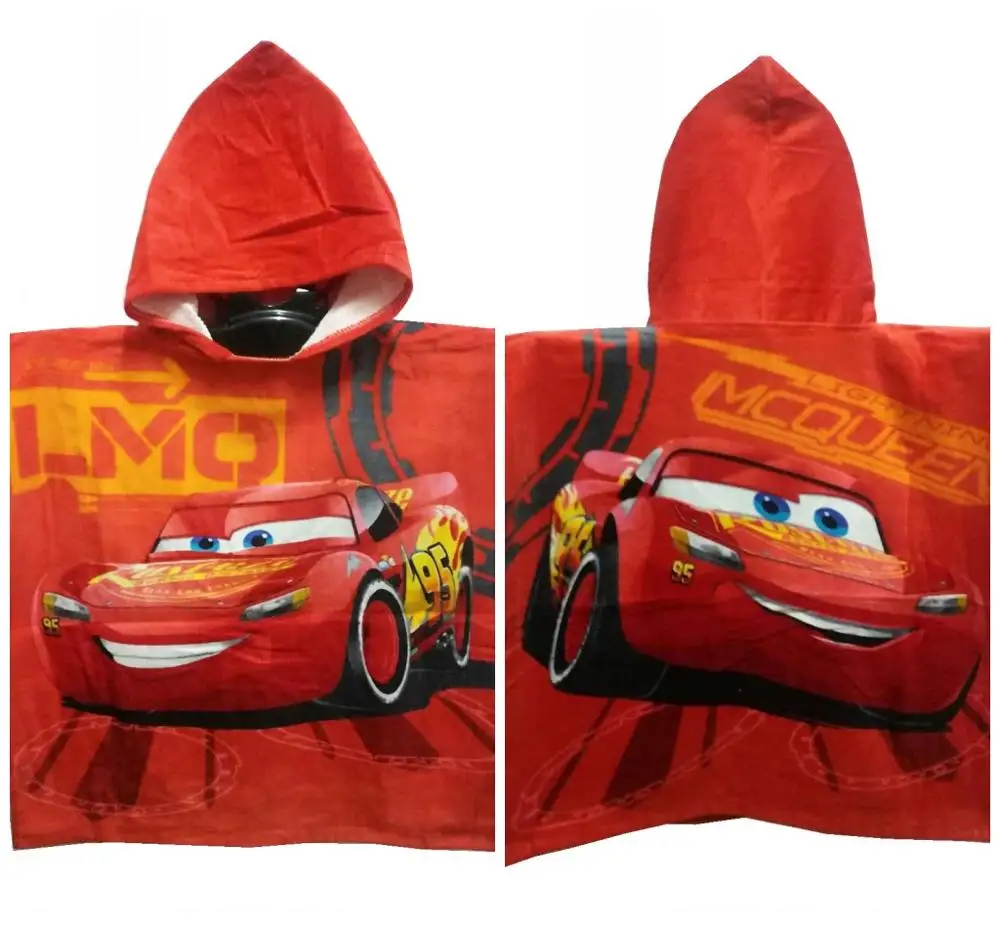 Disney Mc queen cars100% хлопок, полотенце с капюшоном для девочек от 0 до 3 лет, полотенце для пляжа и бассейна, 50x115 см - Цвет: mc queen cars 2