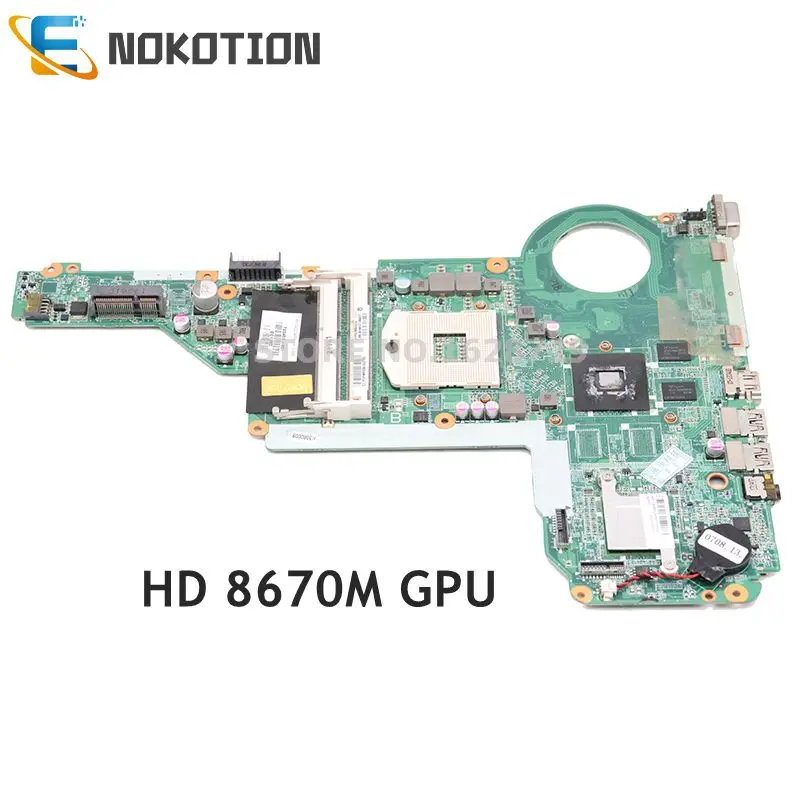Материнская плата NOKOTION 720459-501 720459-001 DA0R62MB6E1 для ноутбука HP Pavilion 14-E 15-E HD4000 HD 8670M DDR3L |