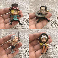 genuine one piece luffy sabo smoker sir crocodile doll decoration model food play box egg action figure finished product toys