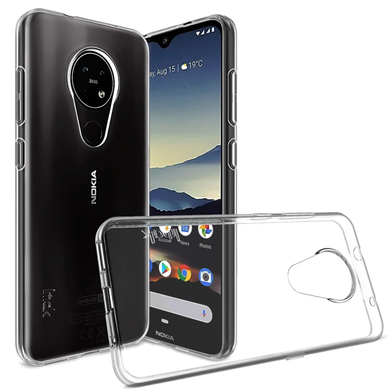 Для Nokia 7,2 чехол для Nokia 6,2 чехол IMAK 1,3 мм утолщение типа UX-5 серия Ударопрочный Мягкий ТПУ задняя крышка