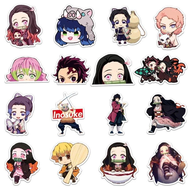 

Anime Stickers Laptop Guitar Motorcycle Luggage Skateboard Bicycle Waterproof Sticker Kids Toys Students Cartoon Characters Hot