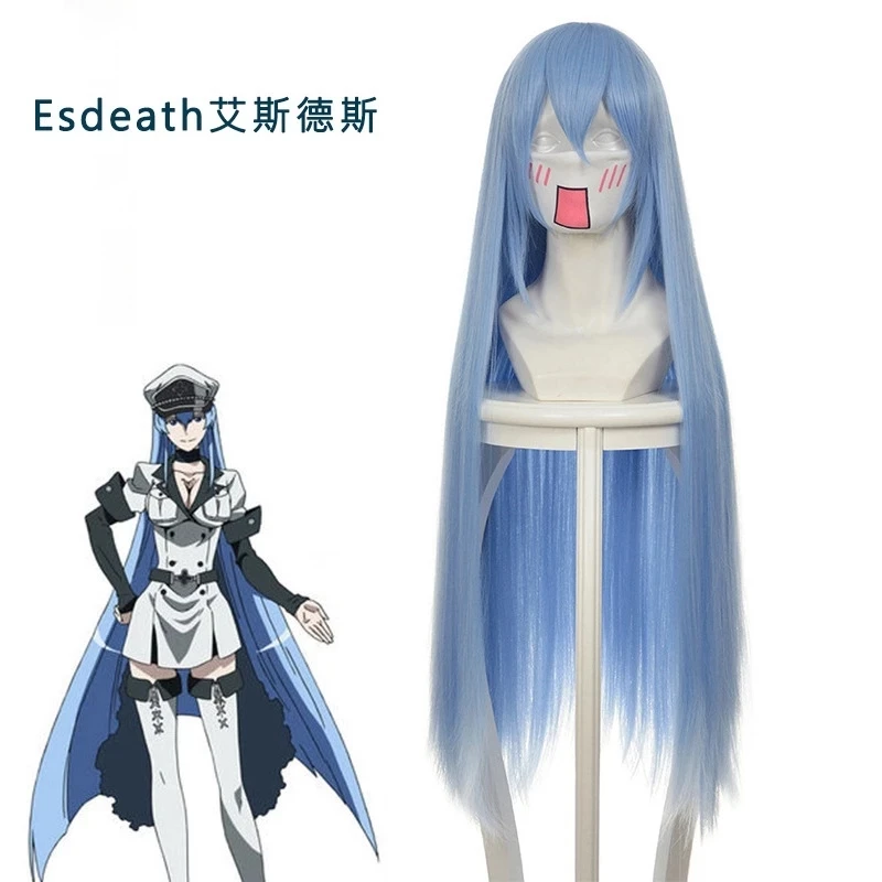 

Anime Akame ga KILL Esdeath Empire Cosplay Costume General Apparel Full Set Uniform Outfit Cosplay Wig Boots For Halloween