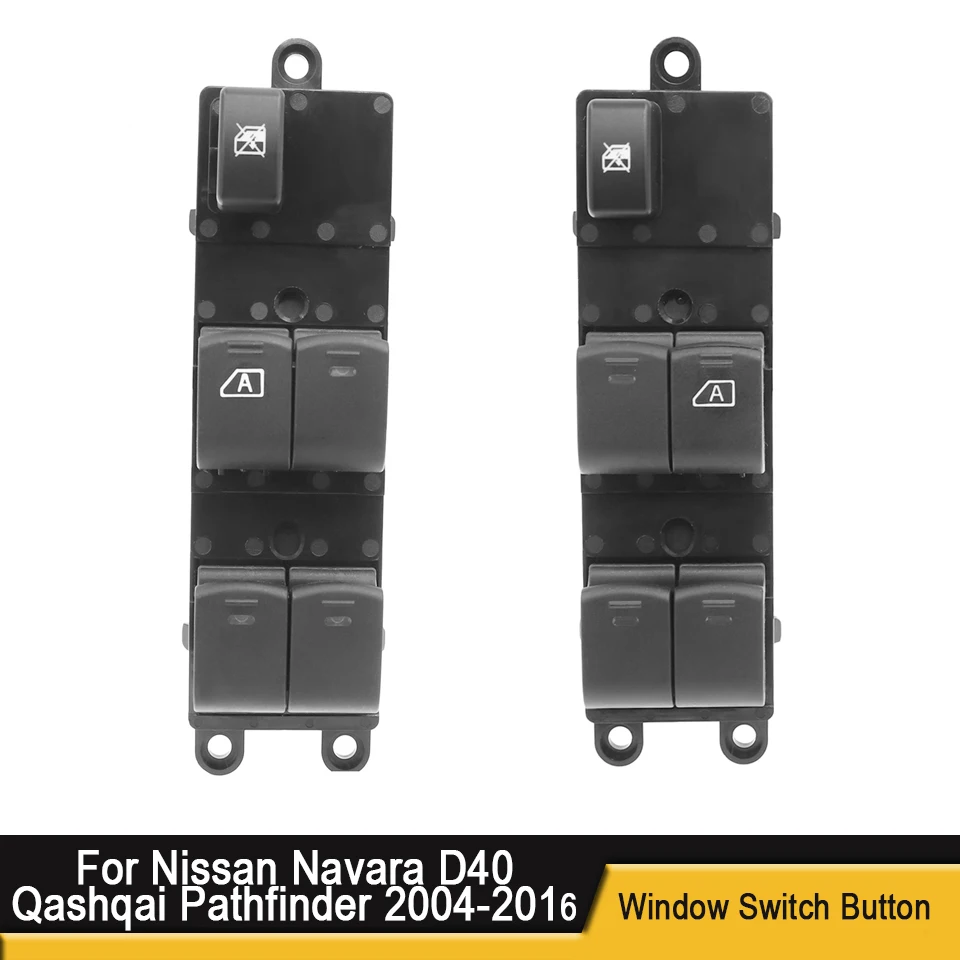 Кнопка переключения стеклоподъемника для Nissan Navara D40 Qashqai Pathfinder 2004-2016 25401-EB30B 25401-JD00A