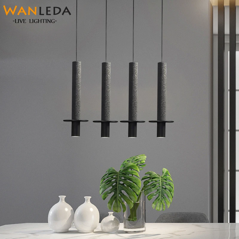 Подвесная лампа в скандинавском стиле винтажный светодиодный светильник для