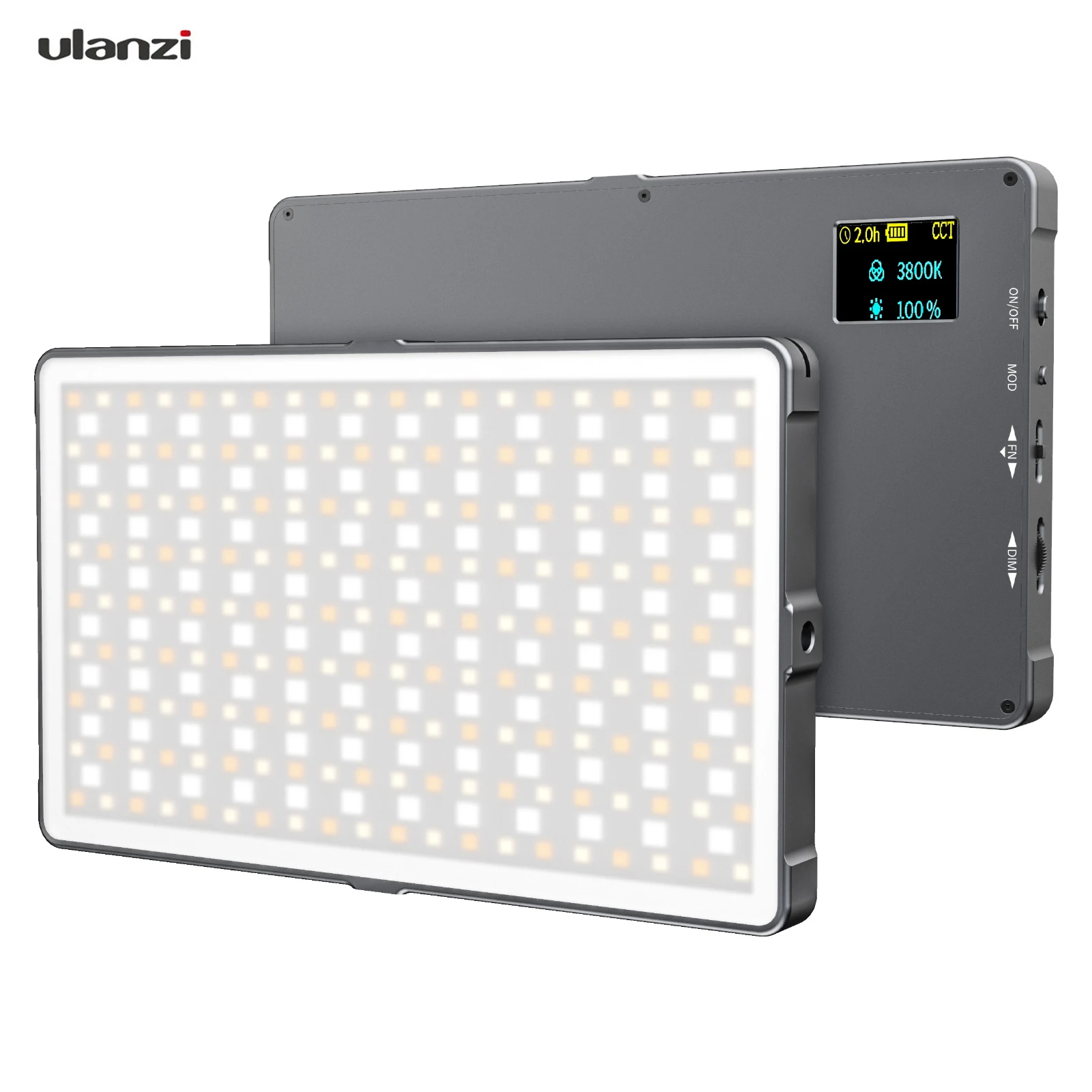 

Ulanzi Full Color Professional Portable Photography Light Adjustable Bi-Color Temperature Live Selfie Video Conference Makeup