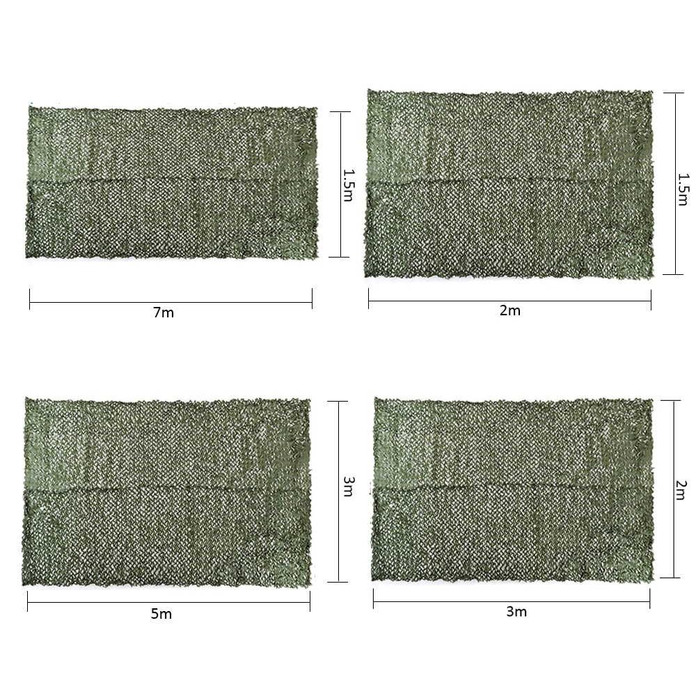 Green 3x5m Охотничья Военная камуфляжная сетка лесная армейская камуфляжная сетка Кемпинг солнцезащитный тент солнцезащитный навес - Цвет: Green 3x5m