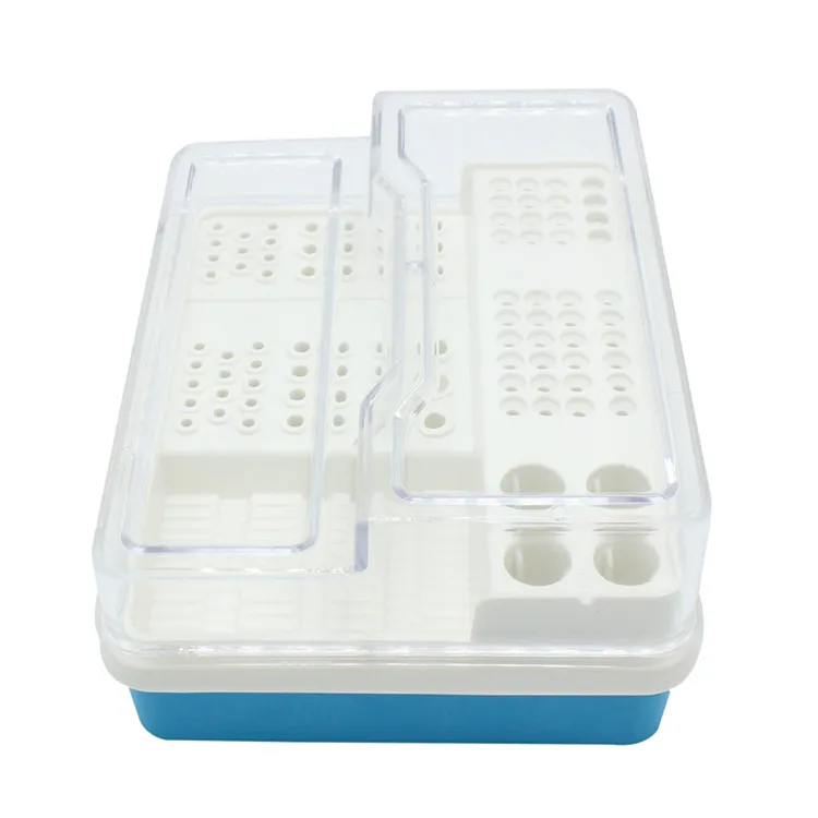 Plastic Dental Endo Box Endodontics Disinfection Storage Case Organizer For RA FG Oral Hygiene Teeth Tools 91Holes +4Holes +1Pan |