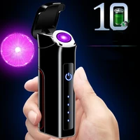 replaceable battery rotating rechargeable fire fox lighter usb electronic windproof lighter free personalized custom signature