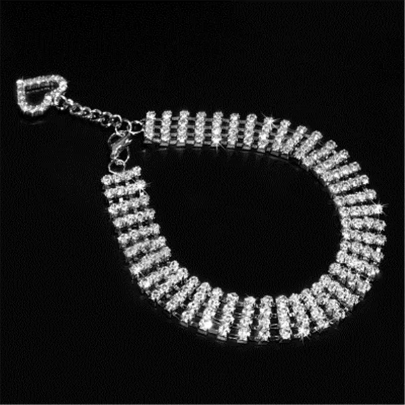 Стразы ошейник для собак из сплава со стразами щенков аксессуары маленьких кошек