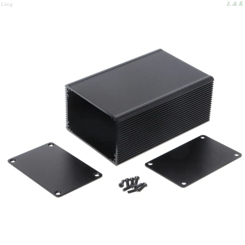 

Black 100x76x35mm Corrosion Resistant Aluminum Split Body Aluminum Box Enclosure Case Project Electronic DIY