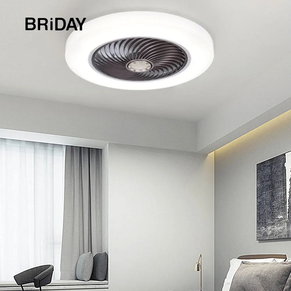 Умный потолочный вентилятор с подсветкой и дистанционным управлением