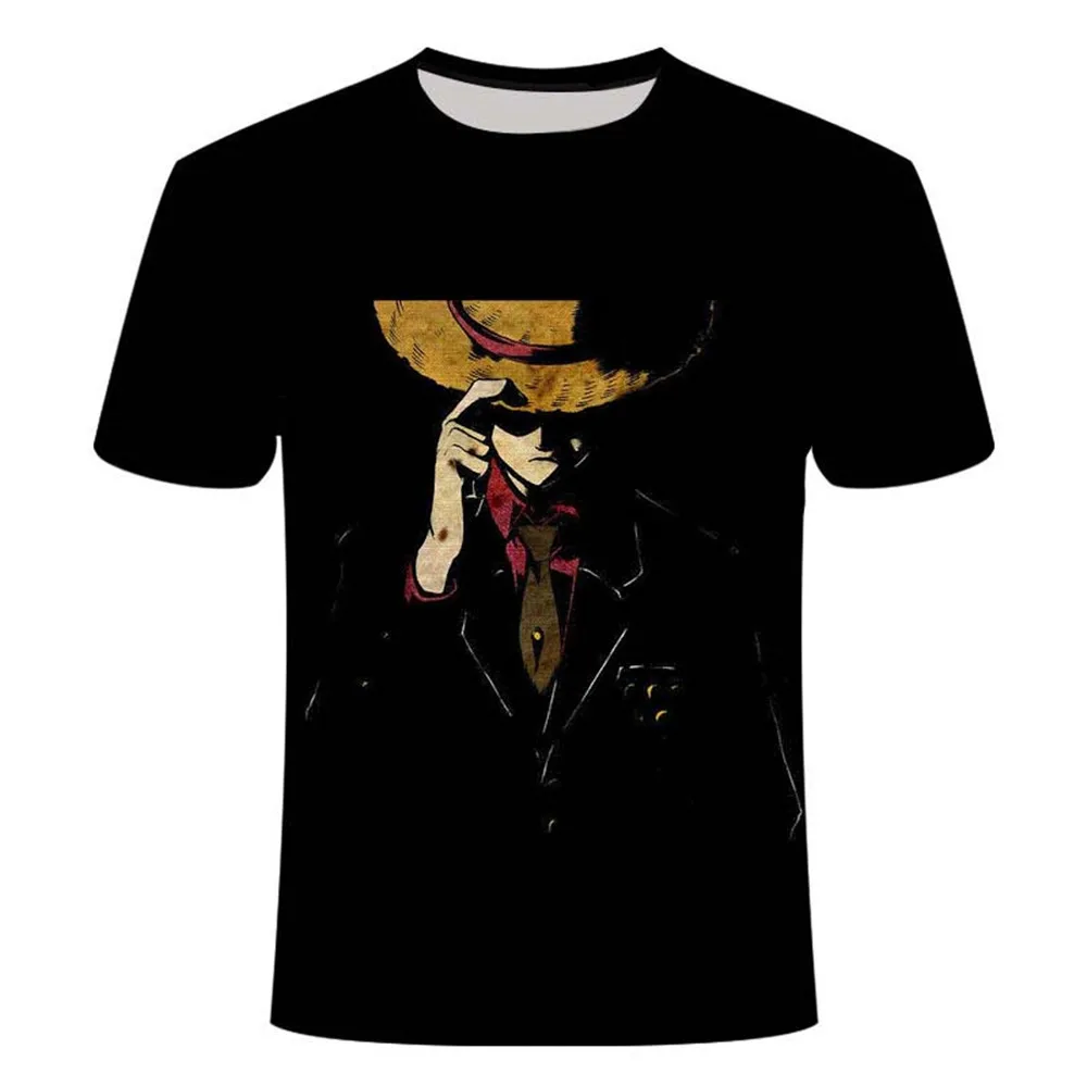 

Camiseta de manga corta con estampado 3D de Anime, novedad de verano, 2021