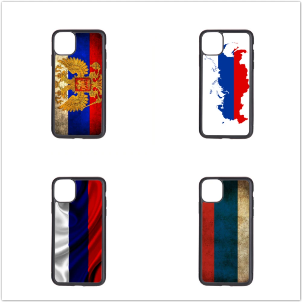 

High Quality Flag Map Of Russia Soft Edge Drop-Proof Phone Cases for iphone7 8plus X XR XSMAX 11 PROMAX 12mini 12Pro TPU Cover
