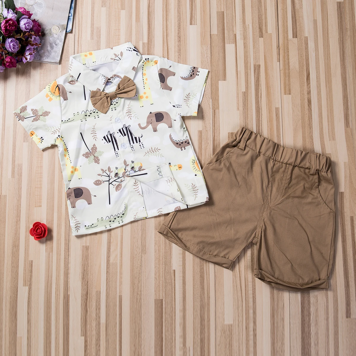 Новинка 2020 года Лидер продаж летняя одежда для маленьких мальчиков рубашка с