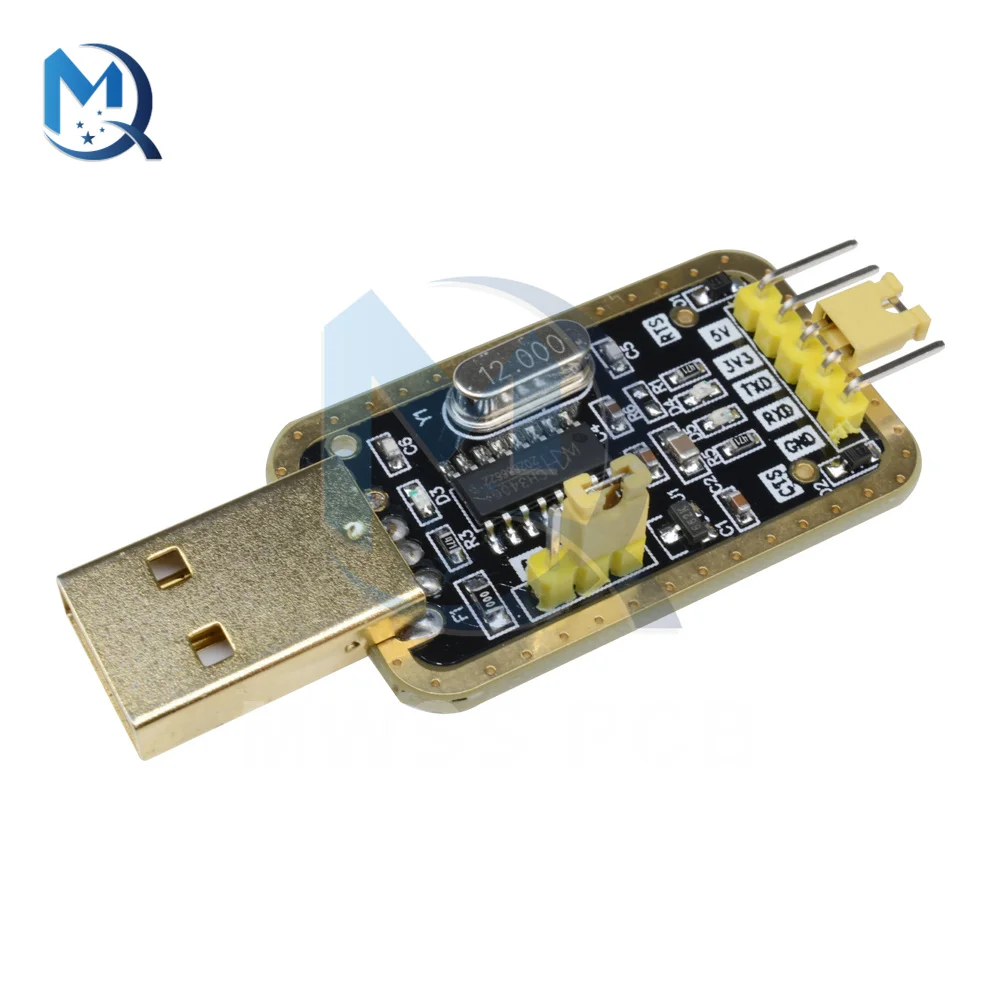 Модуль CH340G USB в TTL конвертер адаптер платы UART серийного порта 3.3V 5V с индикатором питания для Arduino.