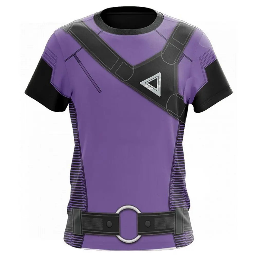 Футболка Hawkeye для косплея Кейт Бишоп женская и Мужская Уличная одежда с коротким