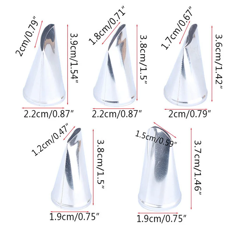 5 шт. Кондитерские инструменты для украшения тортов|Наборы кондитерских насадок|