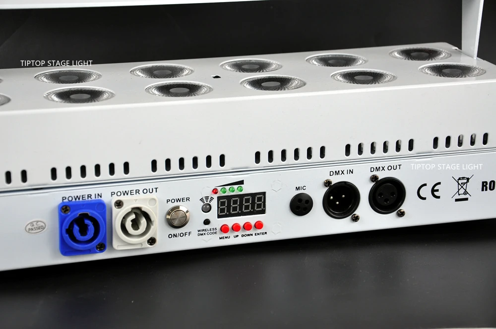 Tiptop сценический прожектор TP-G3037-6IN1 12x18 Вт Tyanshine RGBWA UV 6 цветов DMX батарея беспроводной светодиод настенная шайба Свет белый/черный