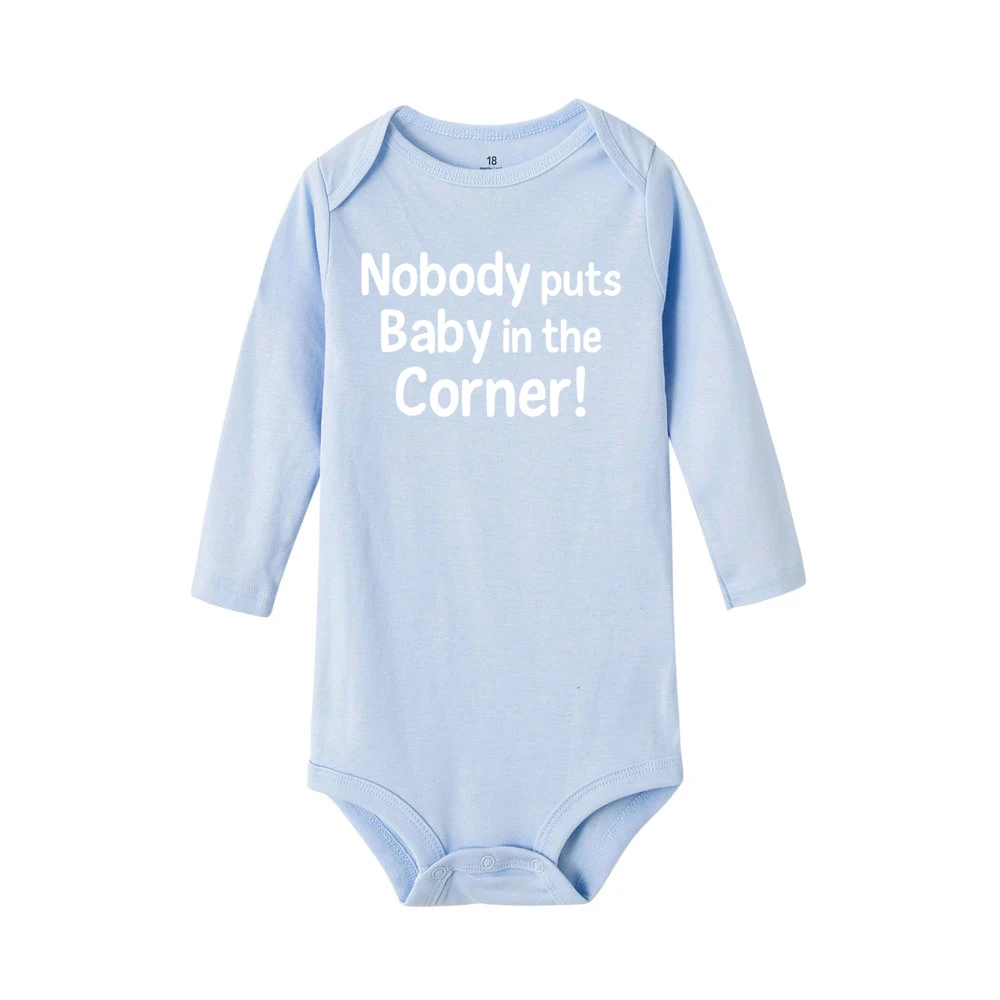 Комбинезон для новорожденных никто не ставит ребенка в угол забавный детский