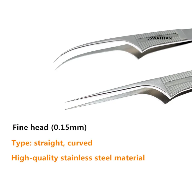 Нержавеющая сталь центры бесшовной пересадки волос щипцы 0 15 мм заколки для