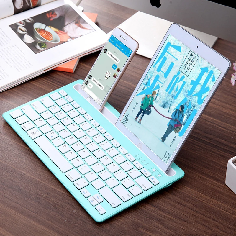 Портативная беспроводная клавиатура Bluetooth мини для планшета iPad 2 3 4 Air 1 New 2017 2018 Pro 9